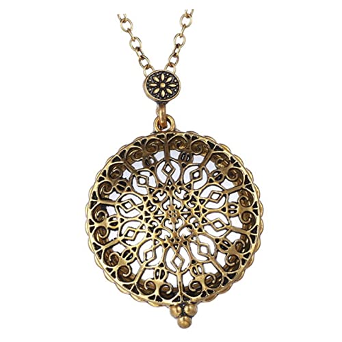 Healvian Halskette Mit Anhänger Aus Metall Für Damen Retro Modeschmuck Passend Zu Kleidern Und Outfits Für Alltag Und Anlässe von Healvian