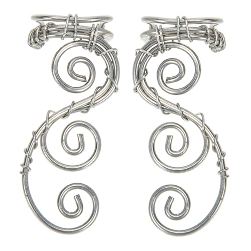 Healvian Vintage Ear Cuff Damen Ohrclip Handgefertigt Leicht Hautfreundlich Modischer Ohrschmuck Geschenkidee von Healvian
