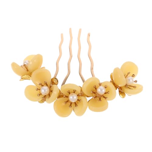 Healvian Vintage Jade Haarpin mit Floralem Design Leichter Haarschmuck für Braut und Damen Eleganter Blumen Haarclip für Hochzeit Party und Traditionelle Anlässe von Healvian