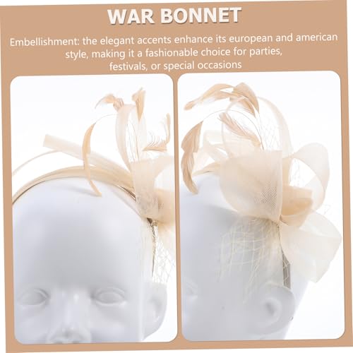 Healvian Vintage Jahre Haarschmuck Haarreif Damen Kopfband Flapper Kostüm Karneval Kopfschmuck Elegant Leichtes Styling für Hochzeit Tea Party Cocktail Festliche Anlässe von Healvian