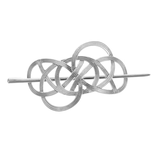 Healvian Vintage Metall Haarnadel Damen Haarschmuck Silberfarbener Haarkamm für Braut und Mädchen Langlebiger Legierungs Haarstab Vielseitiges Accessoire für Verschiedene Frisuren von Healvian