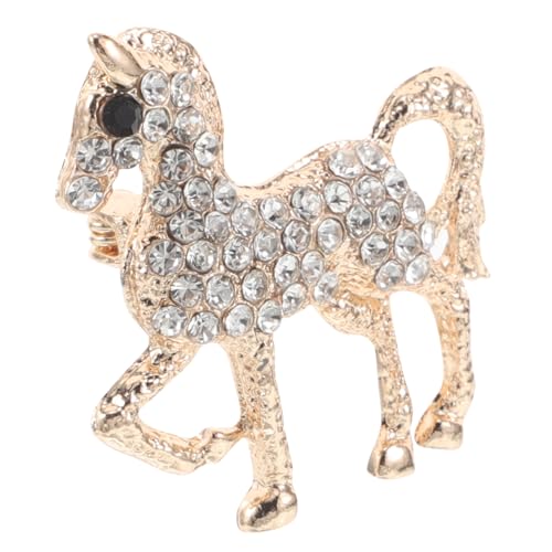 Healvian Strass Pferd Brosche Damen Anstecknadel Dekoration Accessoire Für Kleidung Schal Vintage Stil Tier Schmuck Pin Für Frauen von Healvian