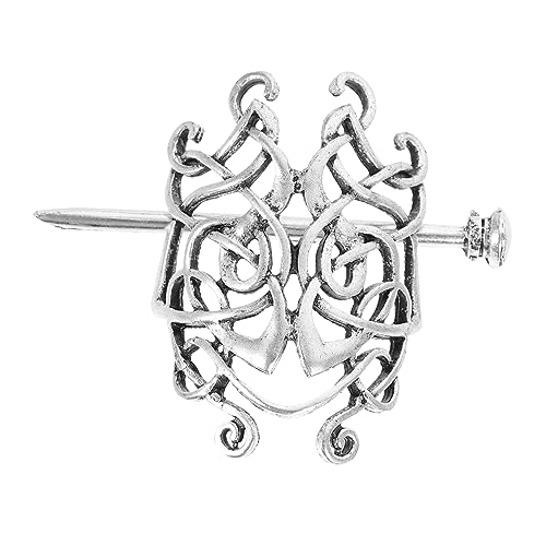Healvian 2stücke Keltischer Haarschmuck Damen Metall Haarclips Im Vintage-stil Retro Haarstab Für Frauen Und Mädchen Stilvolle Haarspangen Für Party Und Alltag von Healvian