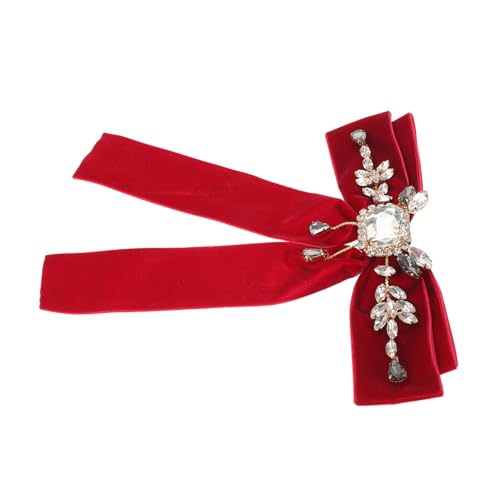 Healvian Vintage Schleifenbrosche mit Strasssteinen Barocke Damenbrosche für Blusen Schuluniformen Abendkleider Vielseitiger Schmuck für Besondere Anlässe und Britischen Retro-stil von Healvian