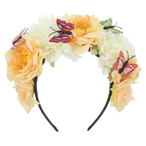 Healvian Vintage Schmetterlings Haarreif mit Kunstblumen Mexikanisches Kopfschmuck Accessoire für Halloween und Themenpartys Leicht und Komfortabel für Verschiedene Anlässe Healvian Vintage Schmetterlings Haarreif mit Kunstblumen Mexikanisches Kopfschmuck Accessoire für Halloween und Themenpartys Leicht und Komfortabel für Verschiedene Anlässe von Healvian