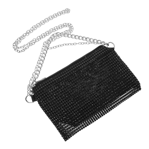 Healvian Vintage Schultertasche Damen Kette Handtasche Elegant Crossbody Bag Leicht Tragbar Für Party Reise Büro Alltag von Healvian