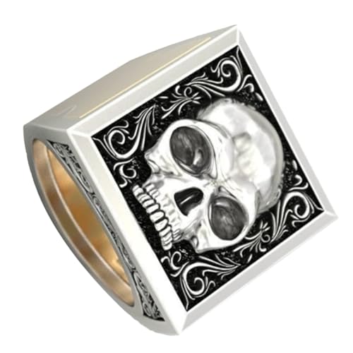 Healvian Vintage Skull Ring mit Unsichtbarem Stauraum Punk Schmuck für Damen und Herren für Besondere Anlässe mit Abnehmbarer Design Funktion und Kreativer Aufbewahrung Healvian Vintage Skull Ring mit Unsichtbarem Stauraum Punk Schmuck für Damen und Herren für Besondere Anlässe mit Abnehmbarer Design Funktion und Kreativer Aufbewahrung von Healvian