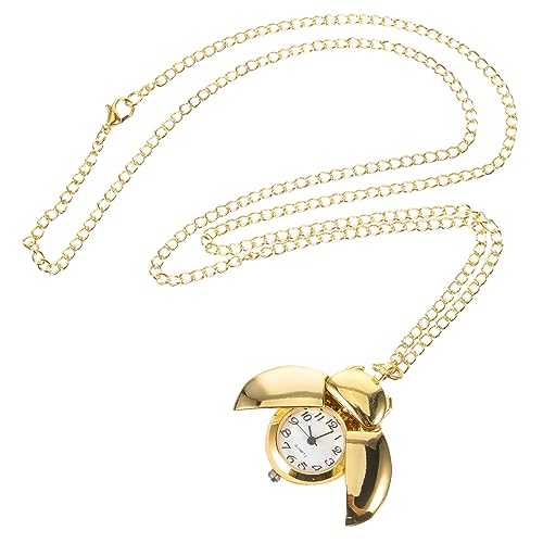 Healvian Uhr-anhänger-Halskette Taschenuhrkette Aus Metall Süße Uhrenkette Mit Halskette Für Damen von Healvian