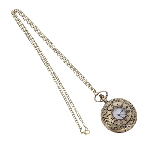 Healvian Vintage Taschenuhr Metall Dekorative Uhr Vintage Taschenuhr Schlüsselanhänger Schlüsselring Schlüsselring Schlüsselanhänger Metall von Healvian