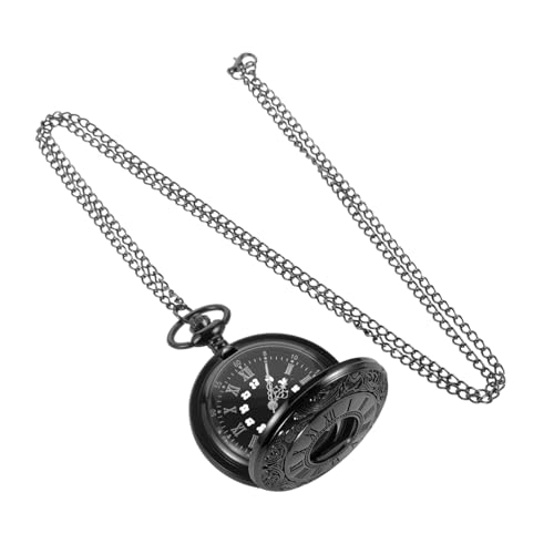 Healvian Vintage Taschenuhr mit Kette Retro Pendeluhr für Damen Herren Tragbar Römische Ziffern für Robust Langlebig Perfektes für Familie Freunde von Healvian
