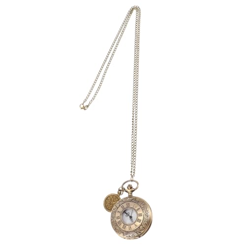 Healvian Vintage Taschenuhr mit Roman Stilvolle Pocket Watch für Herren Tragbar Leicht für Täglichen Gebrauch oder Besondere Anlässe Elegantes Design mit Römischen Ziffern von Healvian