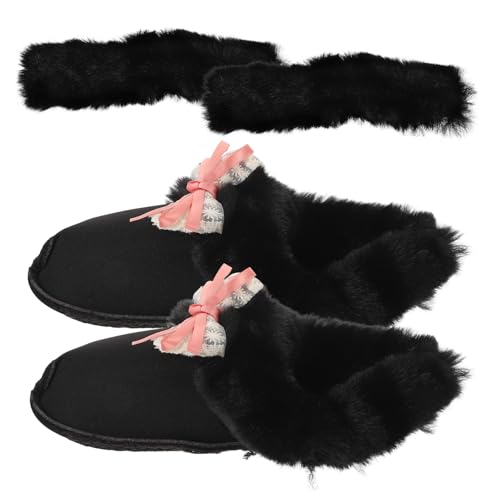 Healvian Warme Clog-innensohlen Abnehmbare Plüsch-einlegesohlen für Winterstiefel Atmungsaktive Gepolsterte Hausschuh-einlagen für Damen Waschbare Innenfütterung für Kalte Tage von Healvian