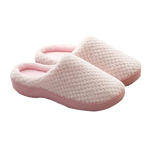 Healvian Warme Damen Hausschuhe Memory Foam Pantoffeln Winter Baumwolle Rutschfest Kuschelige Indoor Slipper Komfortable Atmungsaktive Anti rutsch Sohle von Healvian