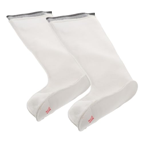 Healvian Warme Fleece Boot Einlagen für Regenstiefel mit Hohem Schaft Plüschfutter Schnee und Wasserabweisend Sichere Arbeitsstiefel Einlage für Kalte Wintertage Damen und Herren von Healvian