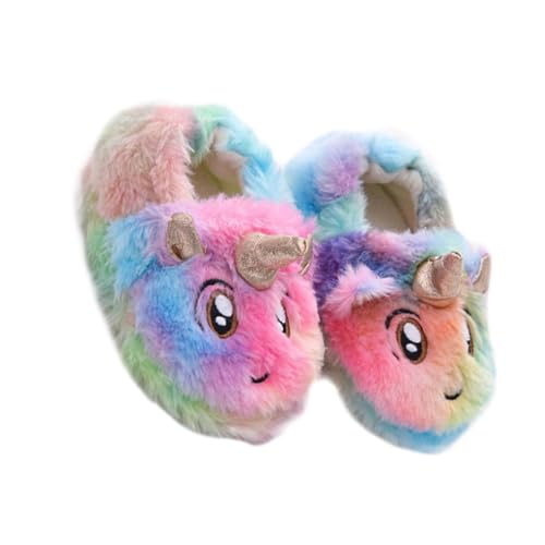 Healvian Warme Hausschuhe Plüsch Slippers mit Rutschfester Sohle Einhorn Motiv Flauschige Winterpantoffeln für Drinnen und Draußen Healvian Warme Hausschuhe Plüsch Slippers mit Rutschfester Sohle Einhorn Motiv Flauschige Winterpantoffeln für Drinnen und Draußen von Healvian