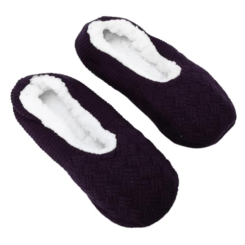 Healvian Warme Rutschfeste Hausschuhe Damen mit Weichem Plüsch Kuschelig Gefüttert Strapazierfähige Indoor socken slipper Geeignet für Herbst und Winter Komfortabel und Langlebig für von Healvian