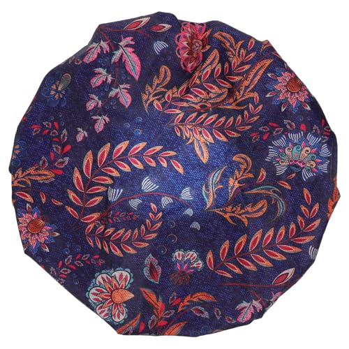 Healvian Wasserdichte Doppellagige Herren Duschhaube aus Oxford mit Praktischem Druckmuster Atmungsaktiv Leicht Hautfreundlich für Bad und Dusche Wiederverwendbar Bequem für Männer von Healvian