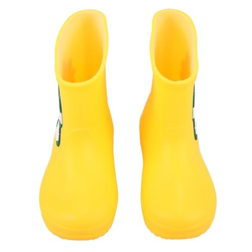 Healvian Wasserdichte Regenstiefel PVC Cartoon Design Rutschfest Leicht Outdoor für Jungen Mädchen Geeignet für Regenwetter Spiel Camping Spaziergang von Healvian