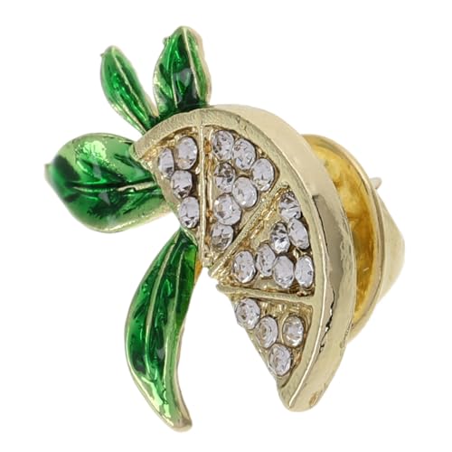 Healvian Wassermelonen Brosche mit Kristallen Niedliche Cartoon Anstecknadel für Frauen und Mädchen Accessoire zur Dekoration von Kleidung und Taschen von Healvian