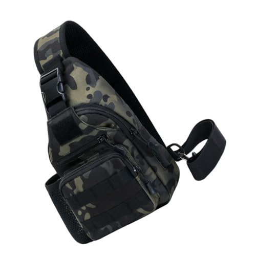 Healvian Wear Resistant Crossbody Schultertasche Leichte Sport und Outdoor Brusttasche mit Großem Fassungsvermögen Vielseitige Umhängetasche für Camping Wandern Unisex Nutzung von Healvian