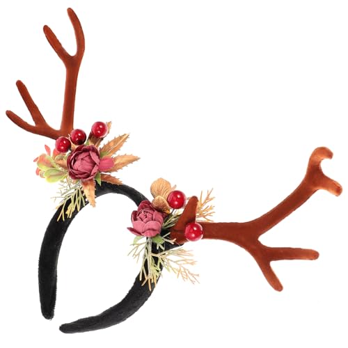 Healvian Weihnachts-stirnband Mit Rentiergeweih-design Lustiges Accessoire Für Weihnachtsfeiern Geeignet Für Erwachsene Und Leicht Und Dekoration Für Festliche Anlässe von Healvian