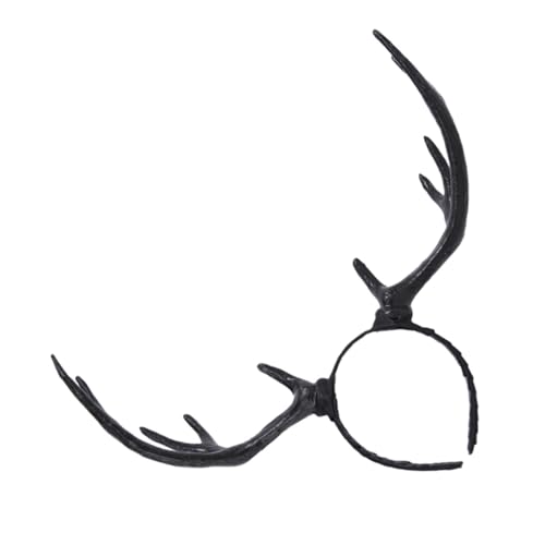 Healvian Weihnachtliches Geweih Haarreifen Elastischer Wiederverwendbarer Rentier Haarreif für Erwachsene und Leichter Tragbarer Kopfschmuck für Kostüm und Weihnachtsfeiern von Healvian