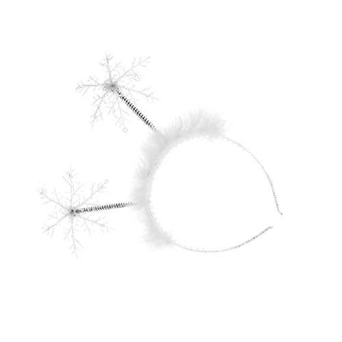 Healvian Schneeflocken Haarreif Weihnachts Haarschmuck Party Haardekoration Für Junge Mädchen Und Erwachsene Für Kostümparty Weihnachten Und Fotoshootings Robustes Material Für Langanhalten von Healvian