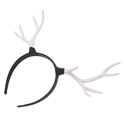 Healvian Weihnachts Rentier Geweih Stirnband Damen Cosplay Haarreif Festlicher Kopfschmuck für Erwachsene von Healvian
