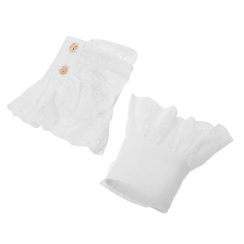 Healvian Weiße Spitzen-handgelenkmanschetten Abnehmbare Falsche Ärmel Für Damen Aus Spitze Passend Für Kleider Und Hemden Für Formelle Anlässe Und Hochzeiten von Healvian