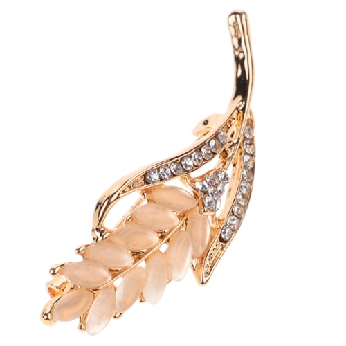 Healvian Weizenblumen Brosche Floral Süß Zart Anstecknadel Für Festivals Brosche Strass Anstecknadel Business Anzug Brosche Anstecknadel Für Partys Damen Modische Brosche Damen von Healvian