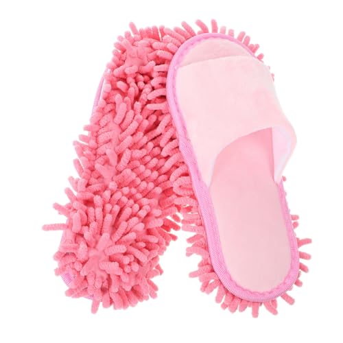 Healvian Winter Chenille Mopppantoffeln Unisex Waschen Hausschuhe Zeh Offen Atmungsaktiv Rutschfest Für Fliesen Vinyl Böden Für Hausreinigung Und Kalte Monate von Healvian