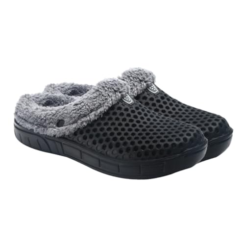 Healvian Winter Hausschuhe Herren Flauschig Warm Rutschfest Dicke Sohle Schlafzimmer Pantoffeln Atmungsaktiv Komfortabel Für Zuhause Und Alltag von Healvian