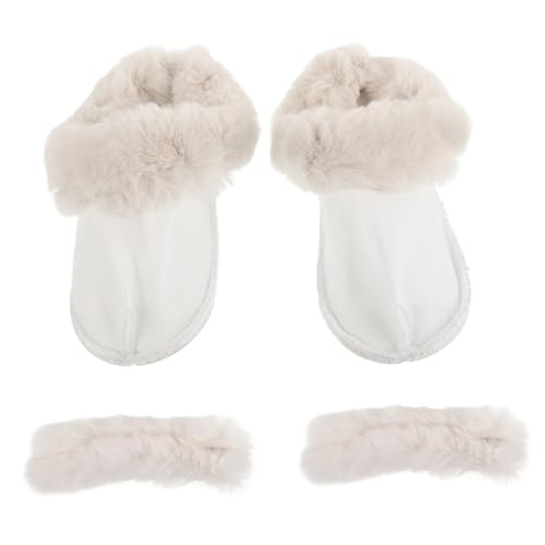 Healvian Winter Schuh Einlegesohlen mit Abnehmbarem Dickem Plüschfutter Waschbarem Langhaarigem Innenfutter für Clogs Langlebige Warme Einlagen für Damen und Herren Optimaler Komfort im von Healvian