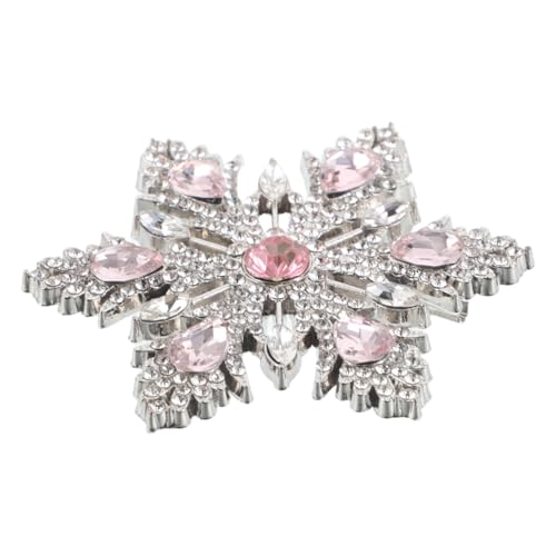 Healvian Winterliche Schneeflocken-brosche mit Strasssteinen Festlicher Weihnachts-ansteckpin für Damen und Herren Vielseitiges Lapel-pin-accessoire für Pullover Jacken Mäntel und Anzüge von Healvian