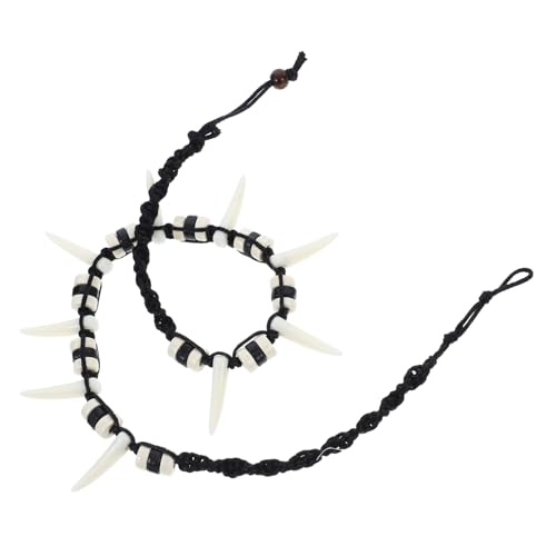 Healvian Wolfzahn Halskette im Boho Stil für Männer und Frauen Handgefertigt Künstlicher Fang Anhänger Modischer Schmuck für Besondere Anlässe und Alltag Healvian Wolfzahn Halskette im Boho Stil für Männer und Frauen Handgefertigt Künstlicher Fang Anhänger Modischer Schmuck für Besondere Anlässe und Alltag von Healvian