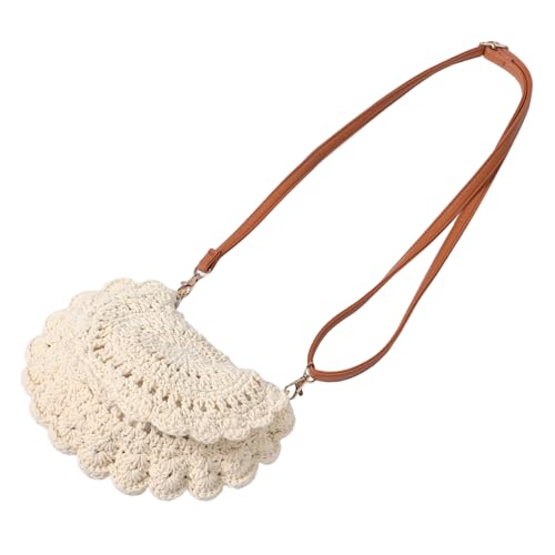 Healvian Woven Crossbody Bag Damen Handgewebt Kleine Strandtasche Verstellbarer Schultergurt Sommer Urlaub Umhängetasche Vielseitig Für Alltag Reise Party von Healvian
