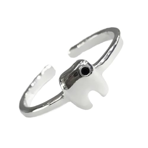 Healvian Zähnering Frauen zarter Ring exquisiter Mädchenring Frau offener Ring Legierungsring Frauenring aus Legierung Frauen klingen Silber Healvian Zähnering Frauen zarter Ring exquisiter Mädchenring Frau offener Ring Legierungsring Frauenring aus Legierung Frauen klingen Silber von Healvian