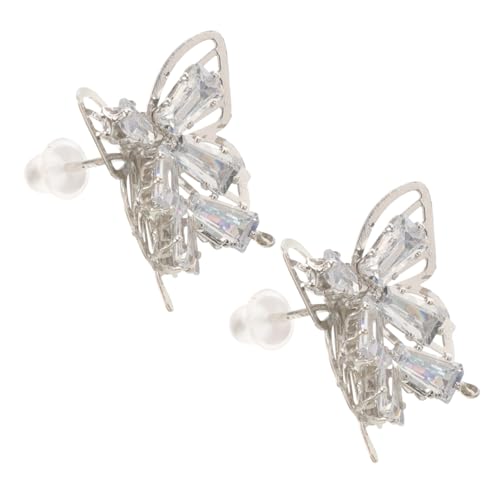 Healvian Zarte Schmetterlingsohrringe Damen Ohrstecker mit Zirkonia Leichte Modische Ohrstecker für Frauen und Mädchen Eleganter Schmuck für Alltag und Besondere Anlässe von Healvian