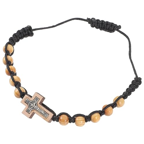 Healvian Zeichenfolge Rosenkranz Armband religiöser Armreif Gebetsperlenarmband katholisches Armband für Männer Rosenkranzperlen Armbänder aus Gebetsperlen Holz Healvian Zeichenfolge Rosenkranz Armband religiöser Armreif Gebetsperlenarmband katholisches Armband für Männer Rosenkranzperlen Armbänder aus Gebetsperlen Holz von Healvian