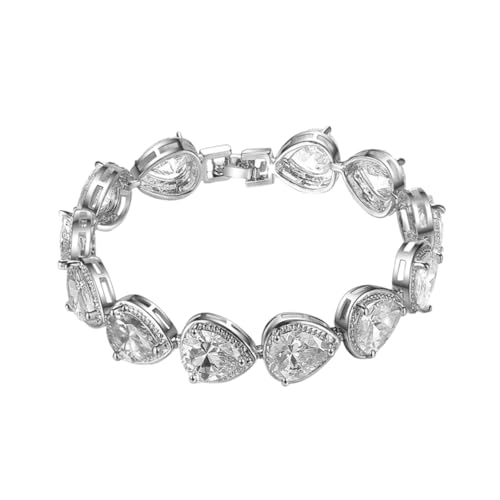Healvian Zirkonarmband Armband mit Geburtsstein Schmuck Armbänder Edelsteinarmbänder für Frauen Freundschaftsarmbänder Armbänder mit Geburtssteinen leuchtendes Armband Weiß Healvian Zirkonarmband Armband mit Geburtsstein Schmuck Armbänder Edelsteinarmbänder für Frauen Freundschaftsarmbänder Armbänder mit Geburtssteinen leuchtendes Armband Weiß von Healvian