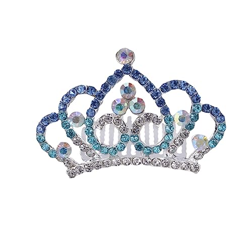 Healvian Tiara Headdress Mit Strass Blau Mädchen Krone Für Partys Kinderkronen Accessoire Für Feiern Und Besondere Anlässe von Healvian