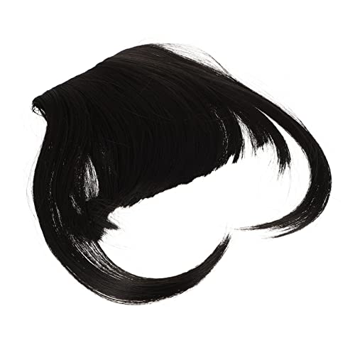 Healvian falscher gefälschter Haarknall Haarspange Perücke falsches Fransenhaar knallschnüre knalltüten gefälschte Luft knallt mit Schläfen Hochtemperaturdraht Black von Healvian