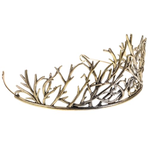 Healvian hochzeit braut dekore Geburtstag Braut- Damen Party Kopfbedeckung hochtzeitstaggeschenk wedding favours wedding decoration Cosplay-Krone Vintage Tiara kleine Tiara Legierung Golden von Healvian