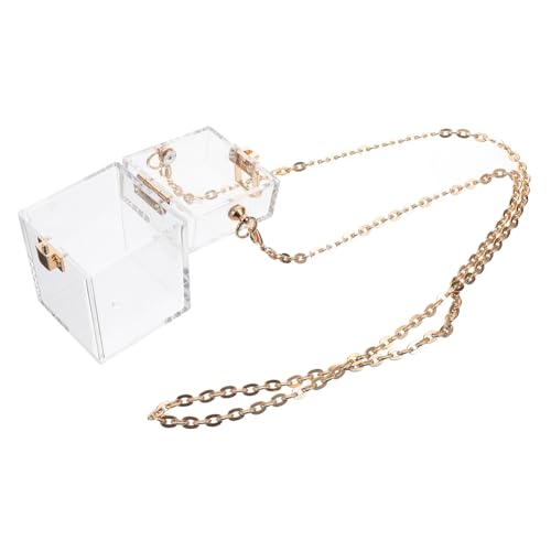 Healvian transparente Tasche Beutel klein Kette Geldbörse Geldbörsen für Mädchen Geldbörse für Damen Frauen geldbörse Damen Geldbörse Münzen Geldbörse Portemonnaie Acryl von Healvian