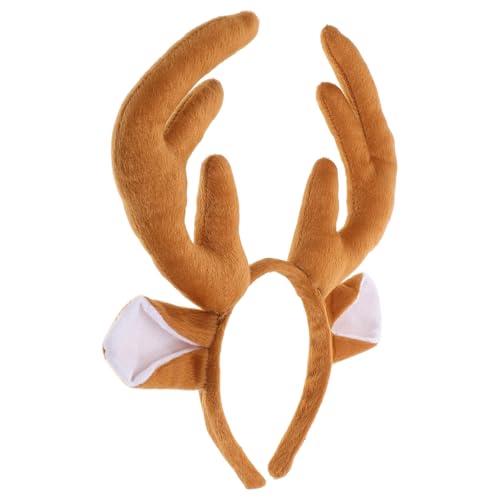 Healvian Rentier-geweih-stirnbänder Plüsch-hirschhorn-stirnband Für Frauen Weihnachtskostüm-zubehör von Healvian