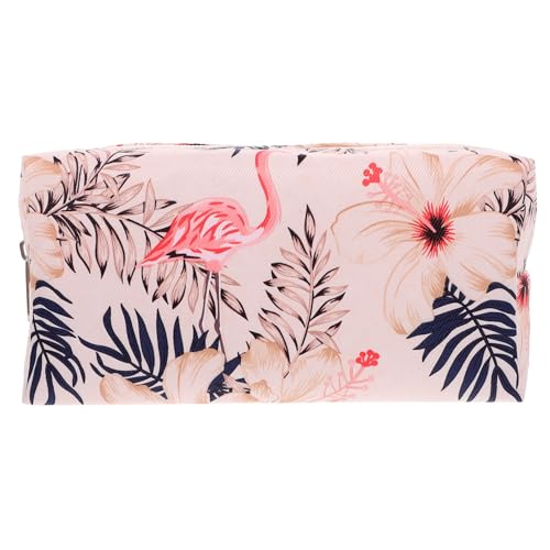 Healvian Wasserdichter Kosmetik Organizer Beutel Mit Reißverschluss Großer Reise-Make-up Beutel Für Damen Für Kosmetik Toilettenartikel Und Schreibutensilien Flamingo von Healvian