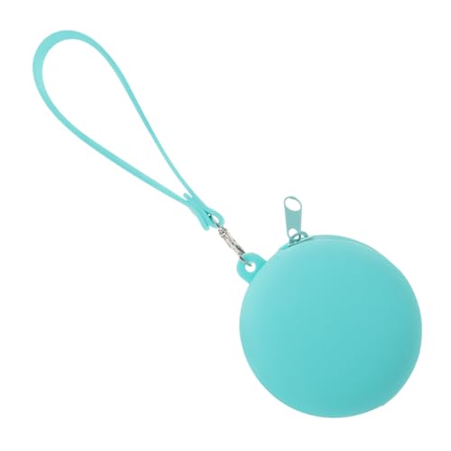 Healvian wasserdichte Runde Silikon Münzgeldbörse mit Reißverschluss Kompakte Multifunktionale Aufbewahrungstasche für Münzen Schlüssel Kopfhörer Süßes Cartoon Design für Unterwegs von Healvian