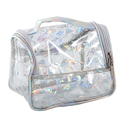 Healvian wasserdichte Transparente Make-up-Tasche Kulturbeutel Großes Fassungsvermögen Aufbewahrungstasche Reise-Organizer Tragbar Für Damen Und Herren Geeignet Für Körperpflegeartikel von Healvian