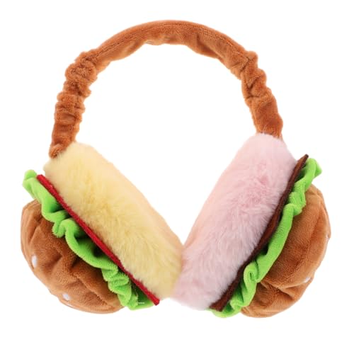 Lustiger Hamburger-Ohrenwärmer Haustier Deckel handhaben Geldautomat ohrenschützer winter ohrenschützer Ohrenwärmer Stirnband für Damen Ohrenschützer für Damen Plastik Healvian von Healvian