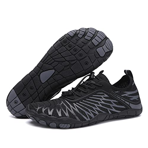 Hearda Herren Damen Barfussschuhe Unisex Badeschuhe Strandschuhe Atmungsaktiv Aquaschuhe Schnell Trocknend Wasserschuhe Surfschuhe Traillaufschuhe Fitnessschuhe für Surfen Kajakfahren von Hearda